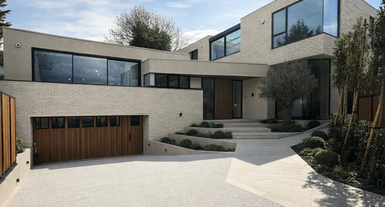 Exterior transformation, after construction