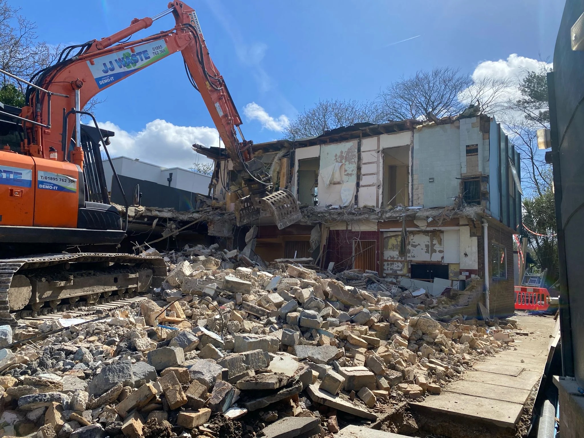 Exterior transformation, before construction