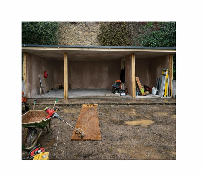 Interior reconfiguration, before construction