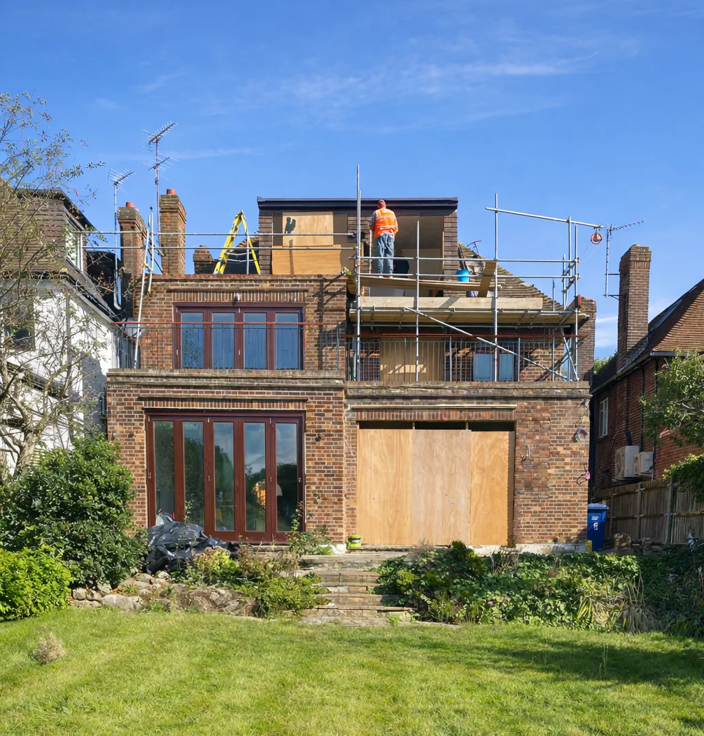Loft conversion, before construction